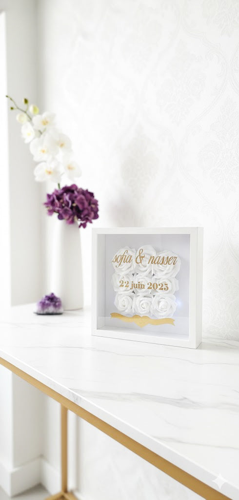 Cadre Écrin d'Amour Personnalisé